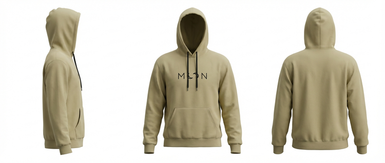 هودی زنانه طرح Moon Layona رنگ سبز پستهای