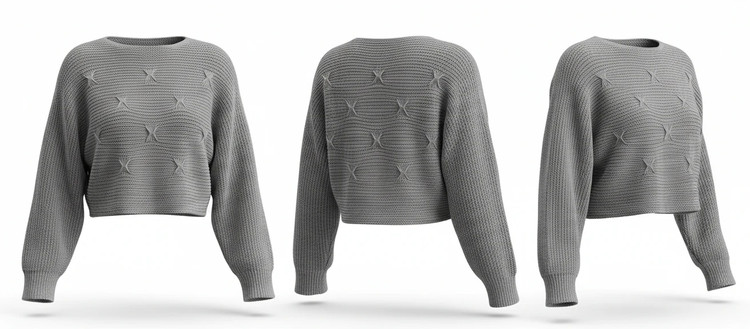 نیمتنه زنانه بافت کنفی طوسی – فریسایز