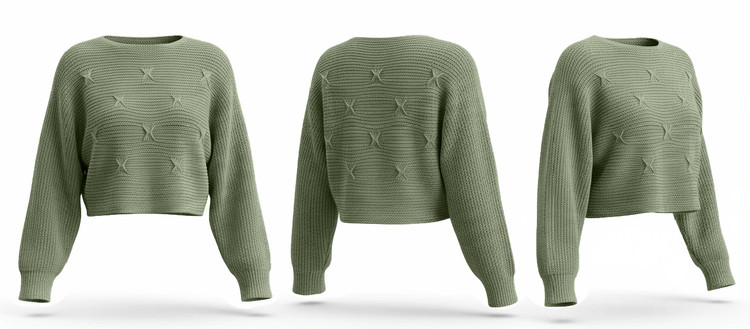 نیمتنه زنانه بافت کنفی سبز زیتونی – چهار فصل