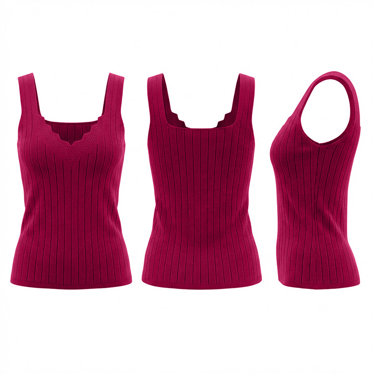 تاپ کبریتی زنانه Layona رنگ صورتی فریسایز